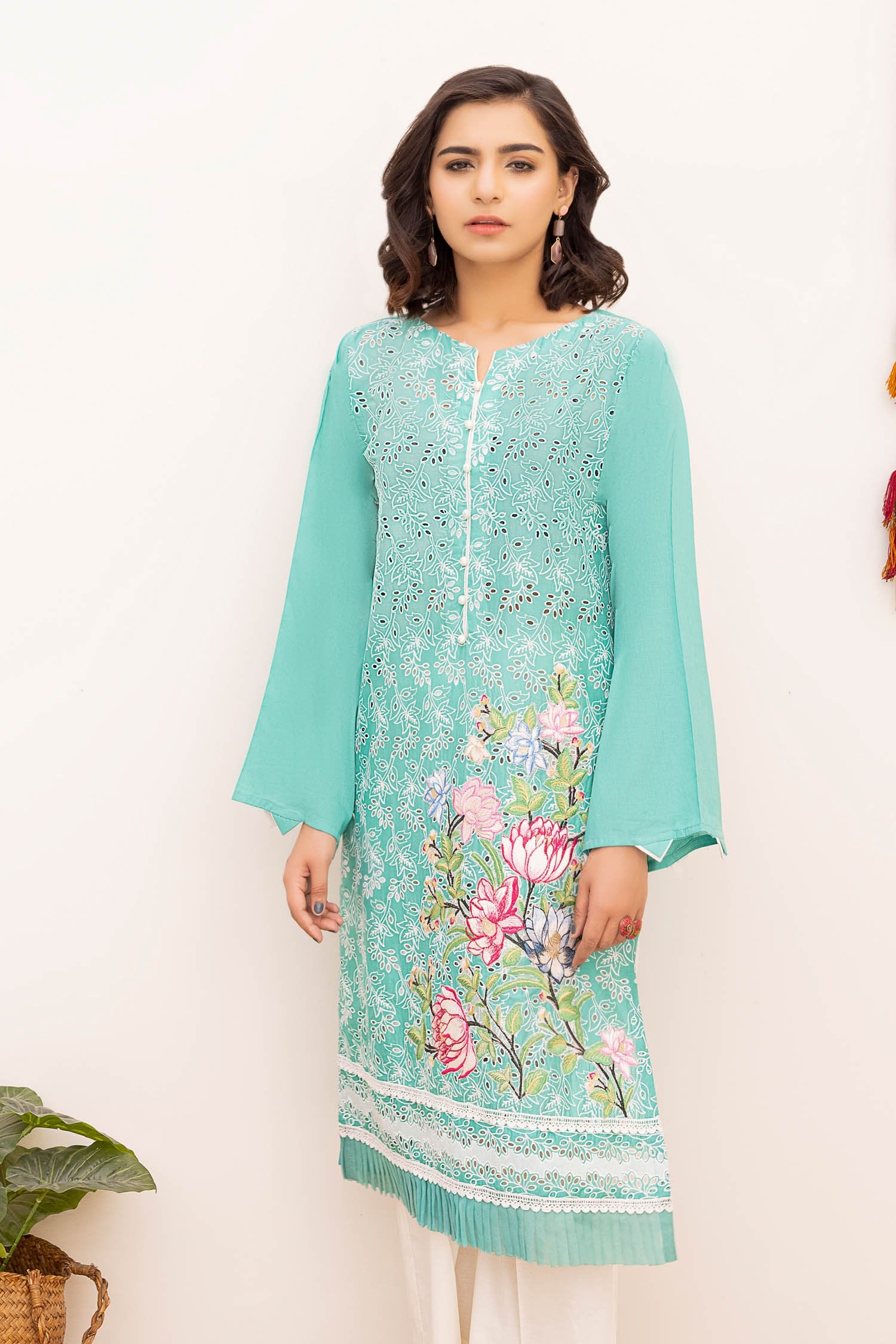 Aqua Aster Kurti