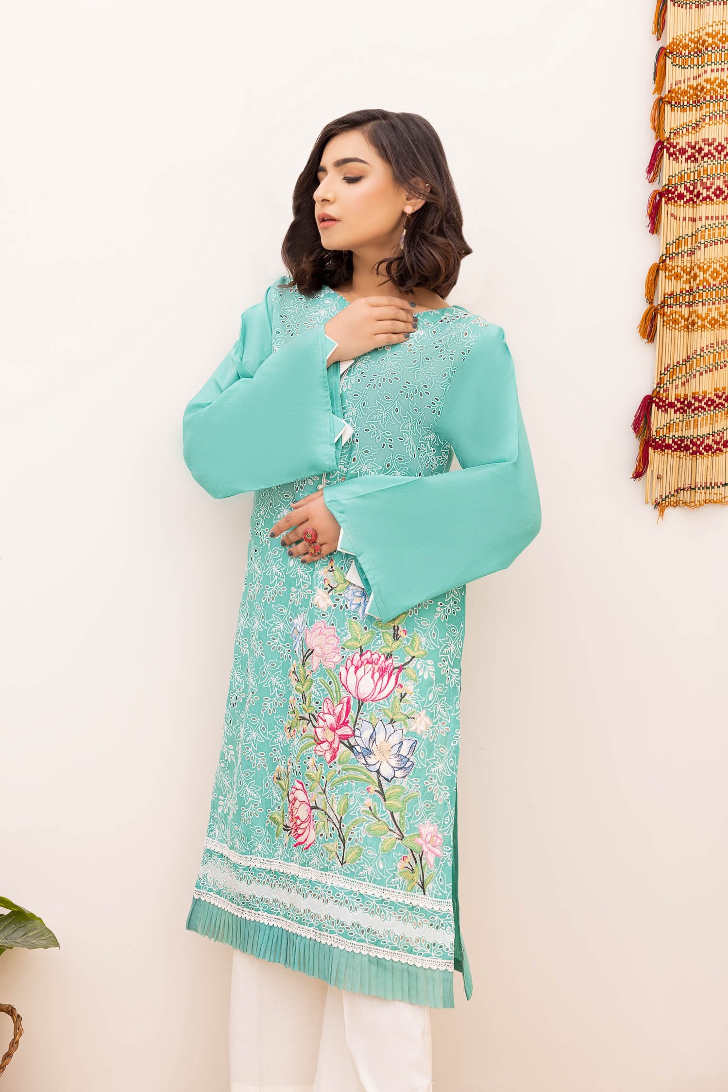 Aqua Aster Kurti